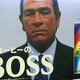 Pictured is Tommy Lee Jones in a Boss Rainbow Mountain Blend canned coffee ad.